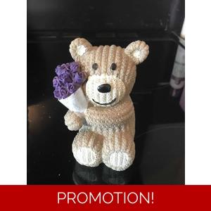 Teddy with flowers