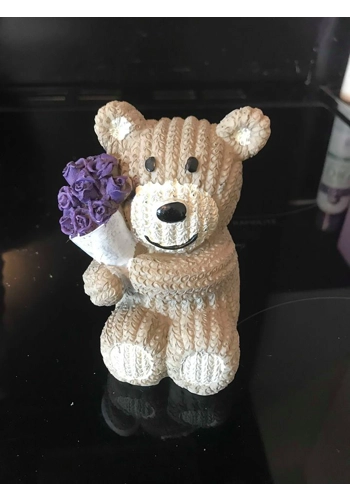 Teddy with flowers