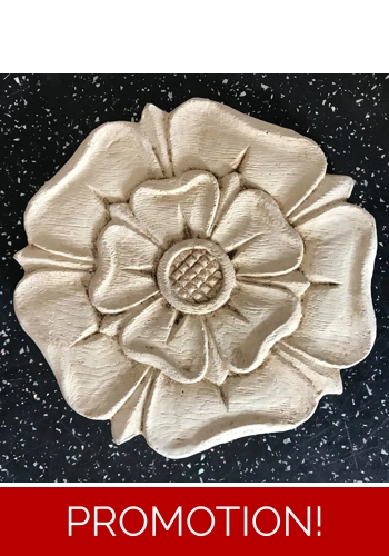Latex mould for making this tudor rose plaque