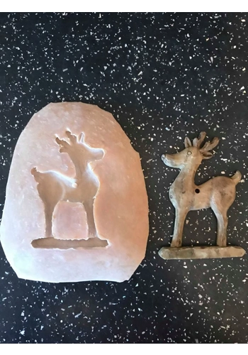 Latex mould for making hanging reindeer
