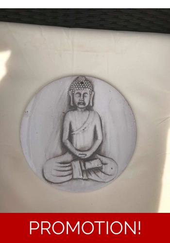 Latex mould for making this lovely buddha plaque