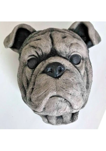 Latex mould for making this lovely pug face plaque