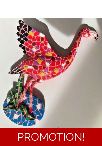 Latex mould for making this stunning flamingo wall feature