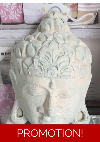 Latex mould for making this buddha face plaque