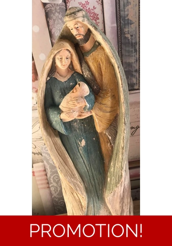 Latex mould for stunning Mary and Joseph statue