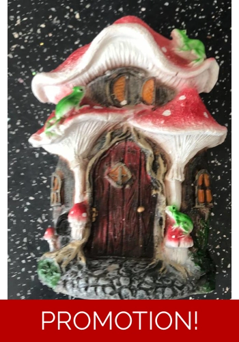 Latex mould for making this lovely mushroom house tree plaque