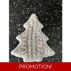 Latex mould for small chunky xmas tree candle/soap