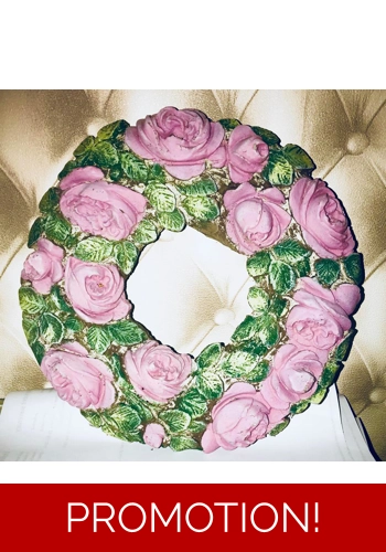 Latex mould for making lovely flower ring plaque