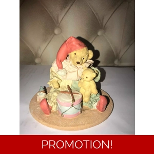 Latex mould for making this lovely playing teddies ceramic/candle