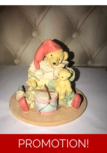 Latex mould for making this lovely playing teddies ceramic/candle