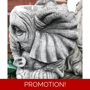 Latex mould for making this large elephant plant pot