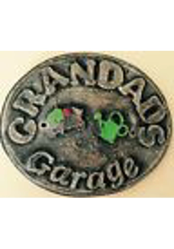 Latex mould for making this Grandad's garage plaque