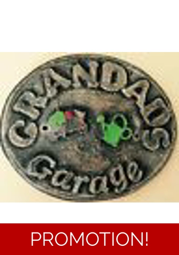 Latex mould for making this Grandad's garage plaque