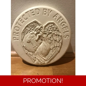 Latex mould for making this lovely Angel plaque