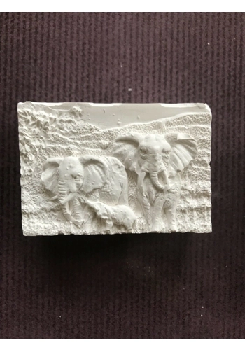 Latex mould for making this elephant soap