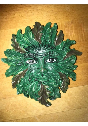 Latex mould for making this tree face plaque