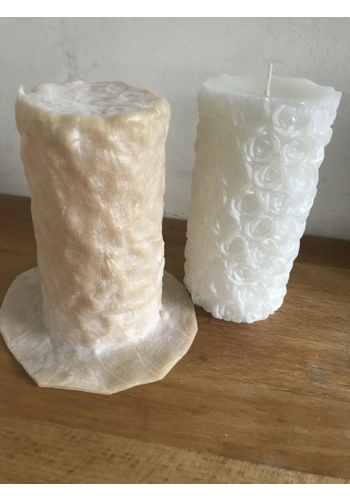 Latex mould for making this embossed candle