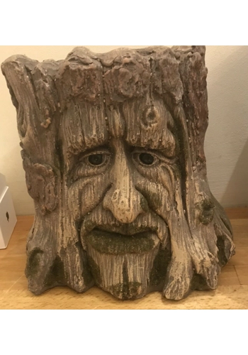 Latex mould for making this lovely tree face garden pot/stand