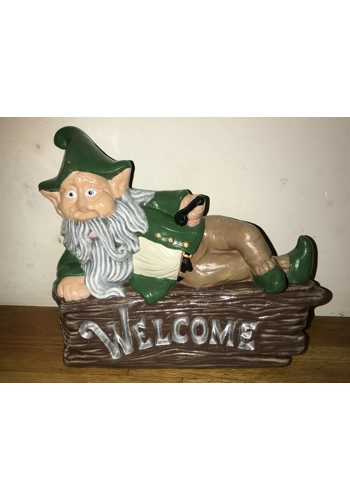 Latex mould for making this leprechaun welcome plaque