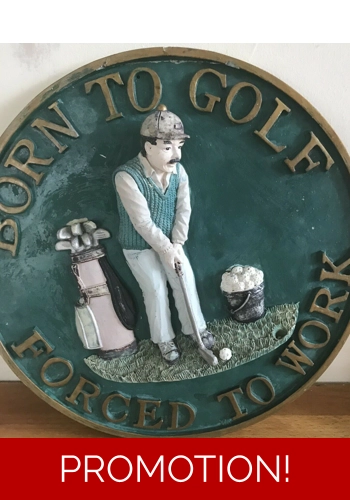 Latex mould for making Large Golf plaque