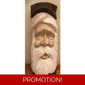 latex mould for making this unusual old man plaque