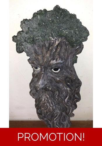 Latex mould for making this tree face plaque