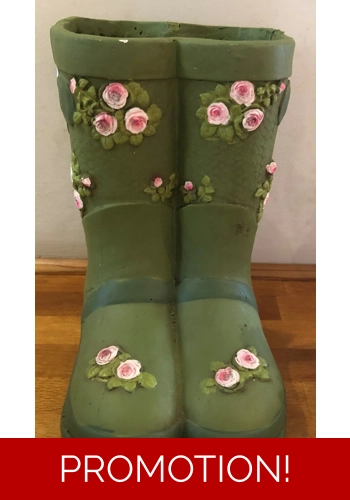 Latex mould for making this lovely wellington boot planter