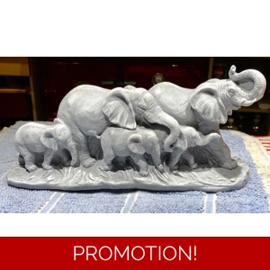 Latex mould for making this stunning 3d style elephant family