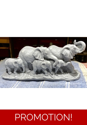Latex mould for making this stunning 3d style elephant family