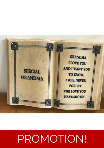 Latex mould for making this special grandma memorial book