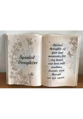 Latex mould for making this special Daughter memorial book