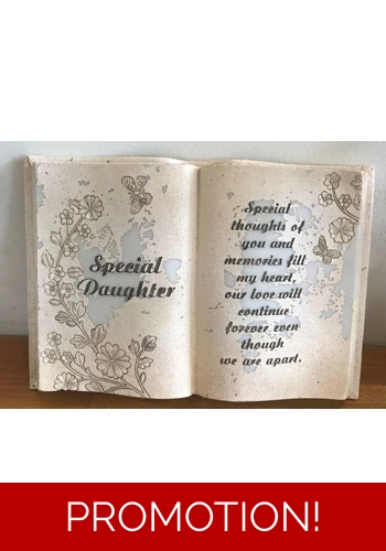 Latex mould for making this special Daughter memorial book