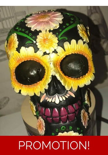 Latex mould for making this sunflower skull