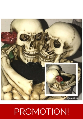 Latex mould for making this skull ash tray