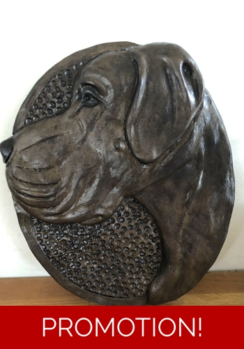 latex mould for making this large Great Dane Plaque