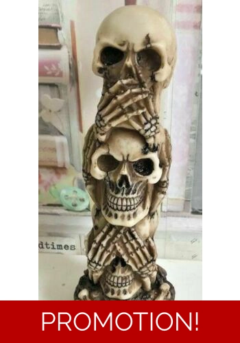 Latex mould for making this spooky skull tree