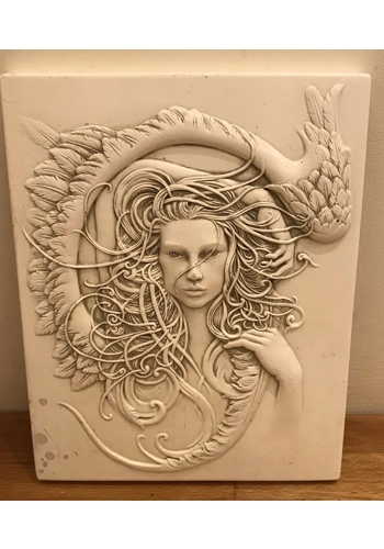 Latex mould for making this Large angel plaque