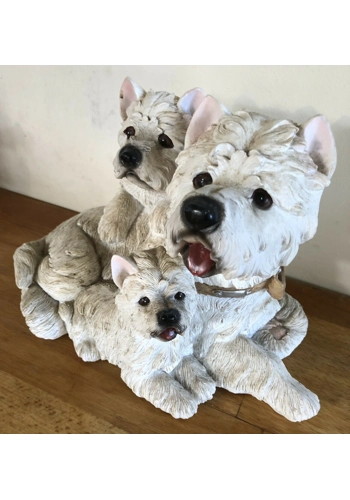 Latex mould for making this lovely westie family