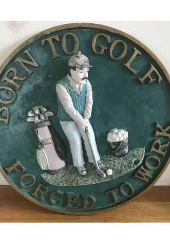 Latex mould for making this Large 3d style golf plaque
