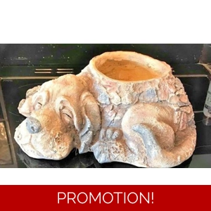 Latex mould for making this Large dog planter/bowl