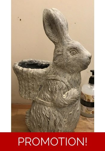 Latex mould for making this large bunny pot