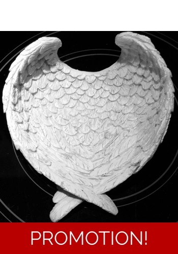 Latex mould for making this lovely angel wing bowl