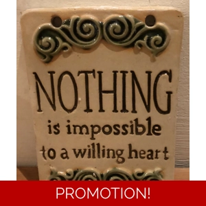 Latex mould for making this inspirational plaque