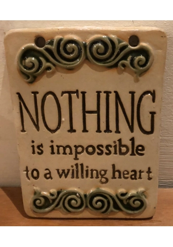 Latex mould for making this inspirational plaque