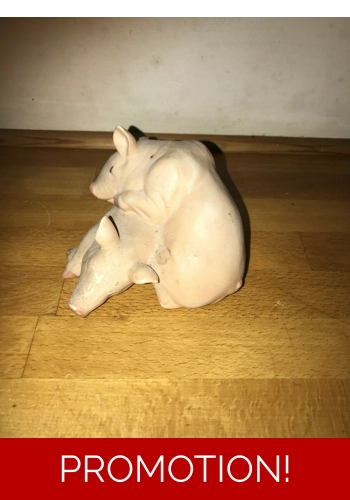 Latex mould for making these cuddling pigs