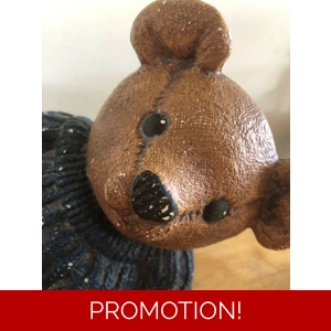 Latex mould for making this vintage style teddy