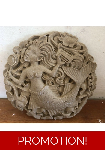 latex mould for making this mermaid plaque