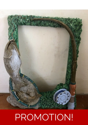 latex mould for making this fishing photo frame