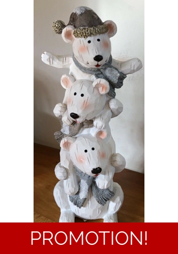 Latex mould for making this lovely polar bear statue