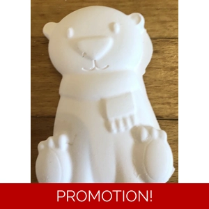 Latex mould for making this Teddy soap/wax melt/xmas dec etc